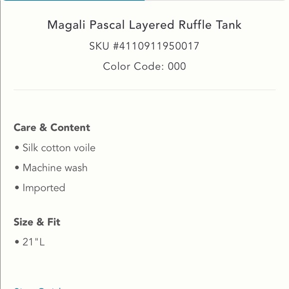 NWT Magali Pascal Layered Ruffle Tank - Size XL - Picture 5 of 5